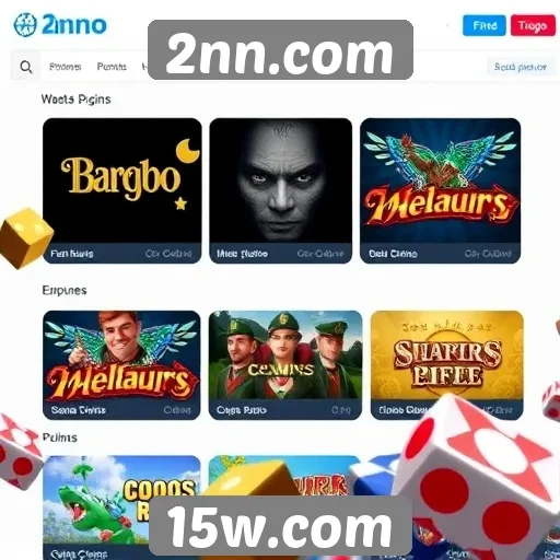 Visão geral das categorias de jogos disponíveis no site